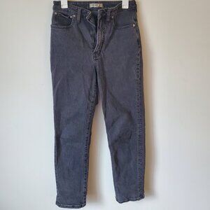 Madewell black high waisted jeans, size 28 curvy